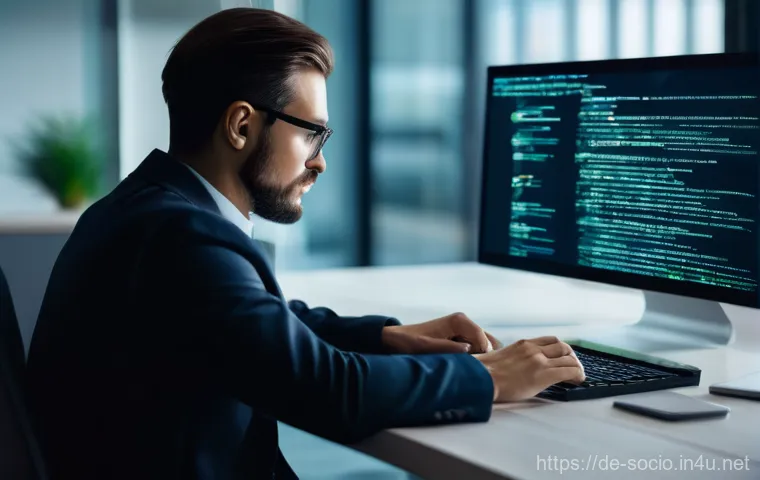 사회적 범죄와 형사정책 - **"The Digital Trap: A Phishing Encounter"**
    A realistic, high-definition image of a person (mid...