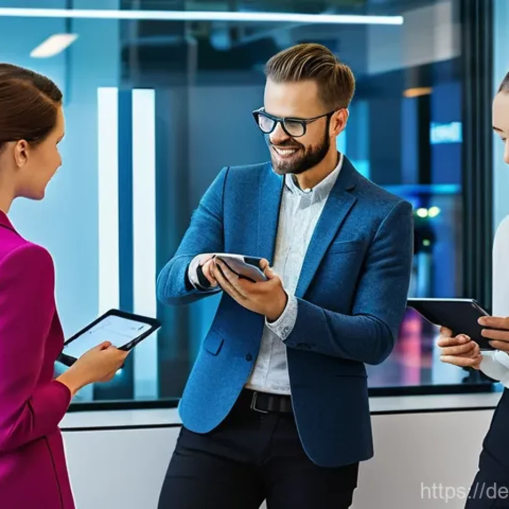 사회적 기술 발전과 노동시장 - **Prompt 1: Collaborative Future Workplace**
    "A vibrant, modern office environment in a German c...